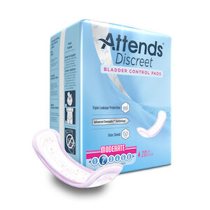 BC PAD ATTENDS DISCREET MODERATE 10/20